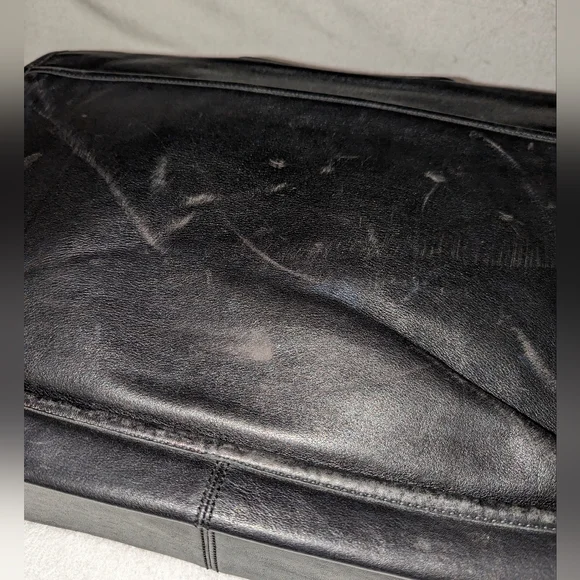 Vintage Coach double turn lock laptop briefcase.0532